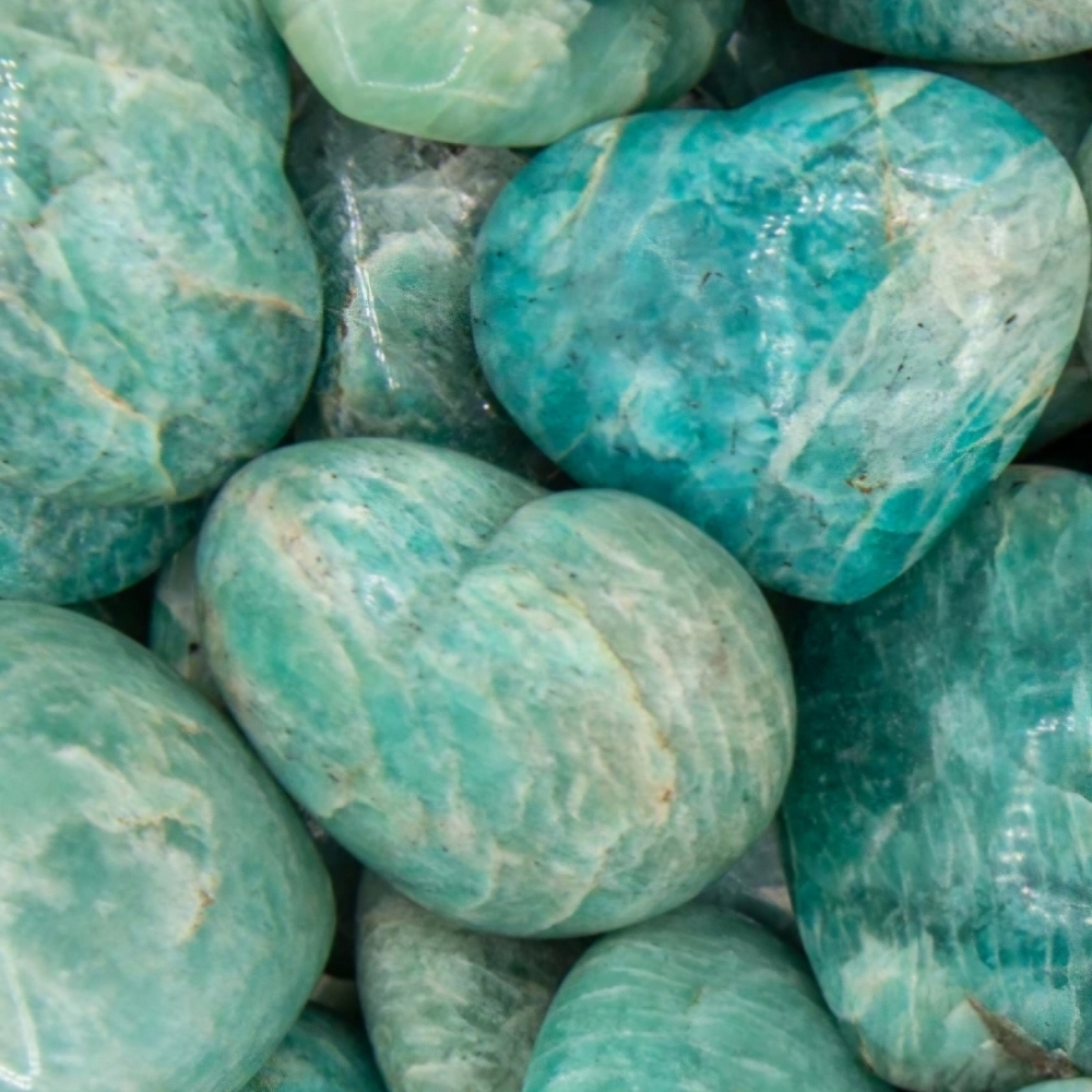 Amazonite Heart Crystal A2 NEW